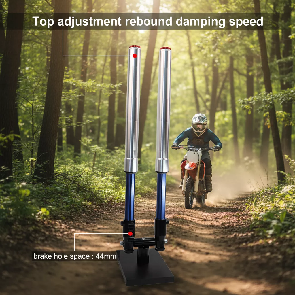 44-миллиметровая перевернутая вилка для ног, регулируемый амортизатор для мотоцикла с отскоком